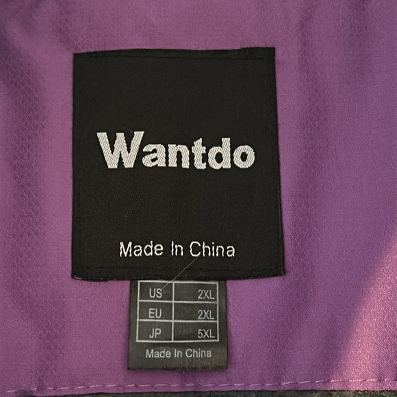 NWOT Women’s Wantdo Lined Purple Poly Waterproof Detachable Hood Ski Jacket - Picture 6 of 11